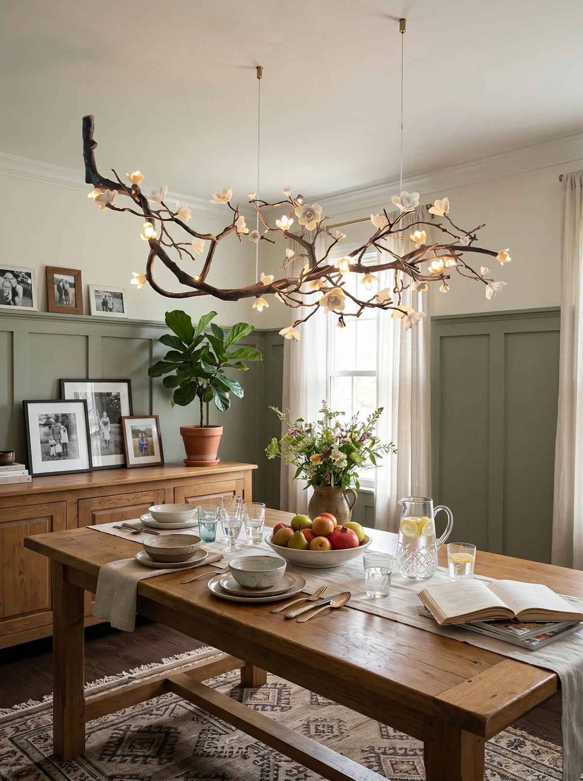 Plum Tree Branch Chandelier
