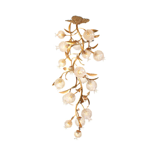 Pomegranate Brass Ceiling Lamp - Nuvé