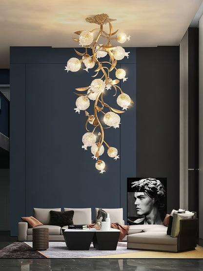 Pomegranate Brass Ceiling Lamp - Nuvé