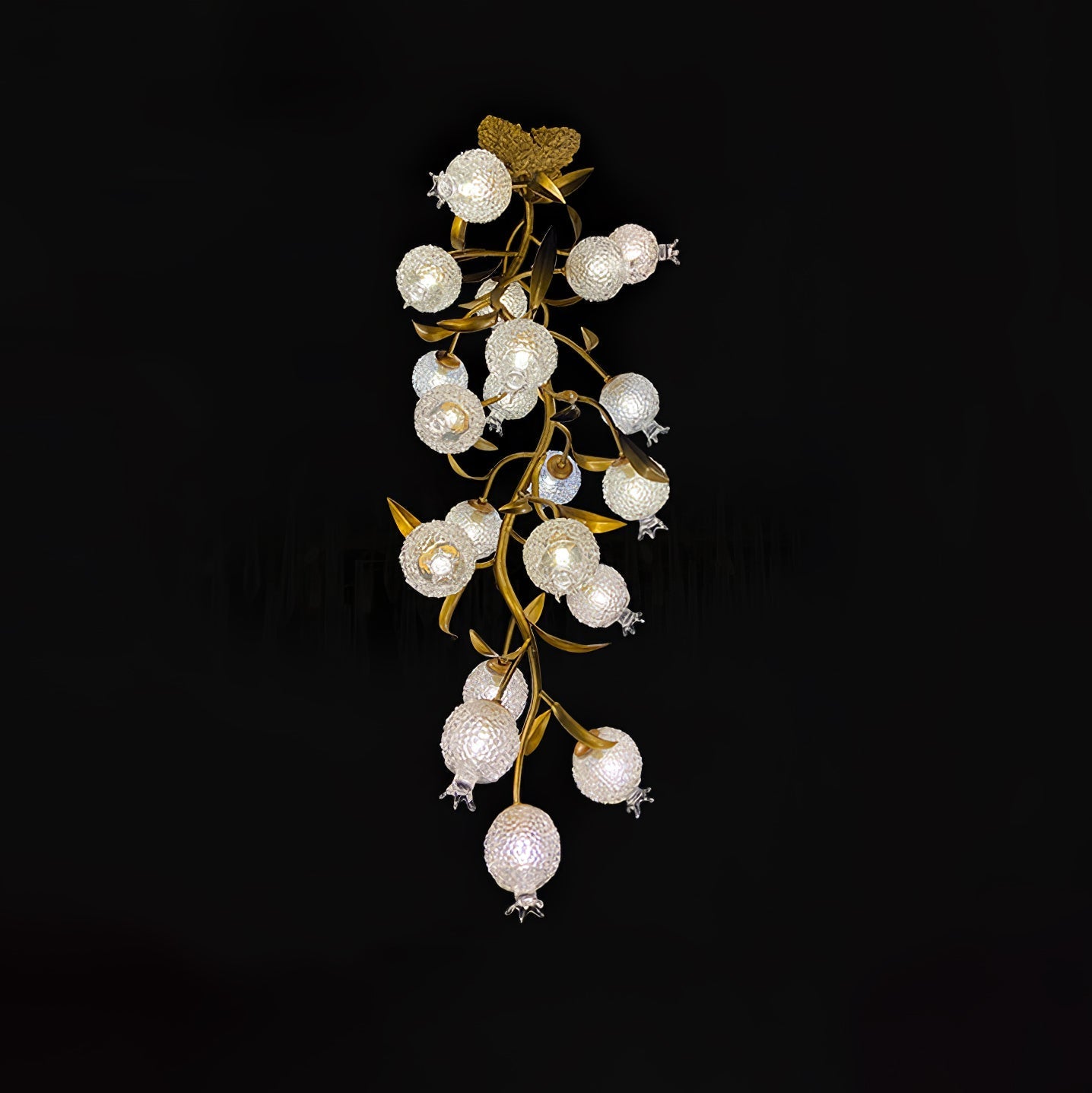 Pomegranate Brass Ceiling Lamp - Nuvé