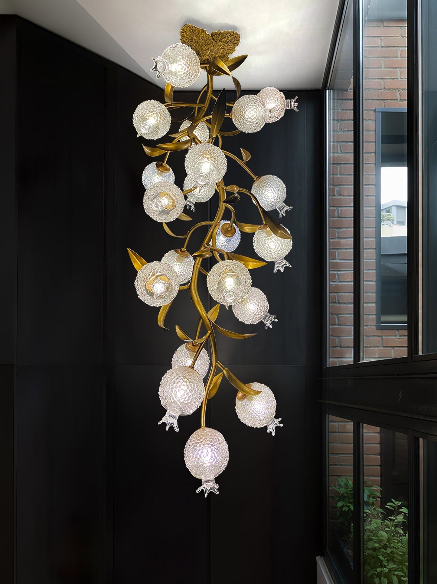 Pomegranate Brass Ceiling Lamp - Nuvé