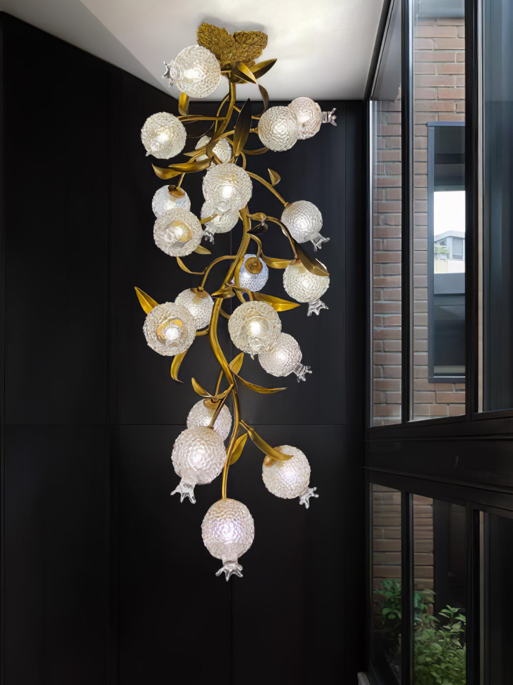 Pomegranate Brass Ceiling Lamp - Nuvé