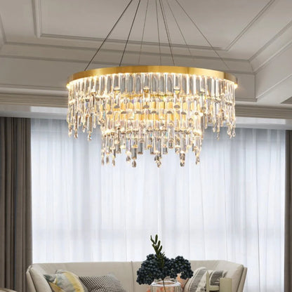 Prazzo Ring Staircase Crystal Chandelier - Nuvé