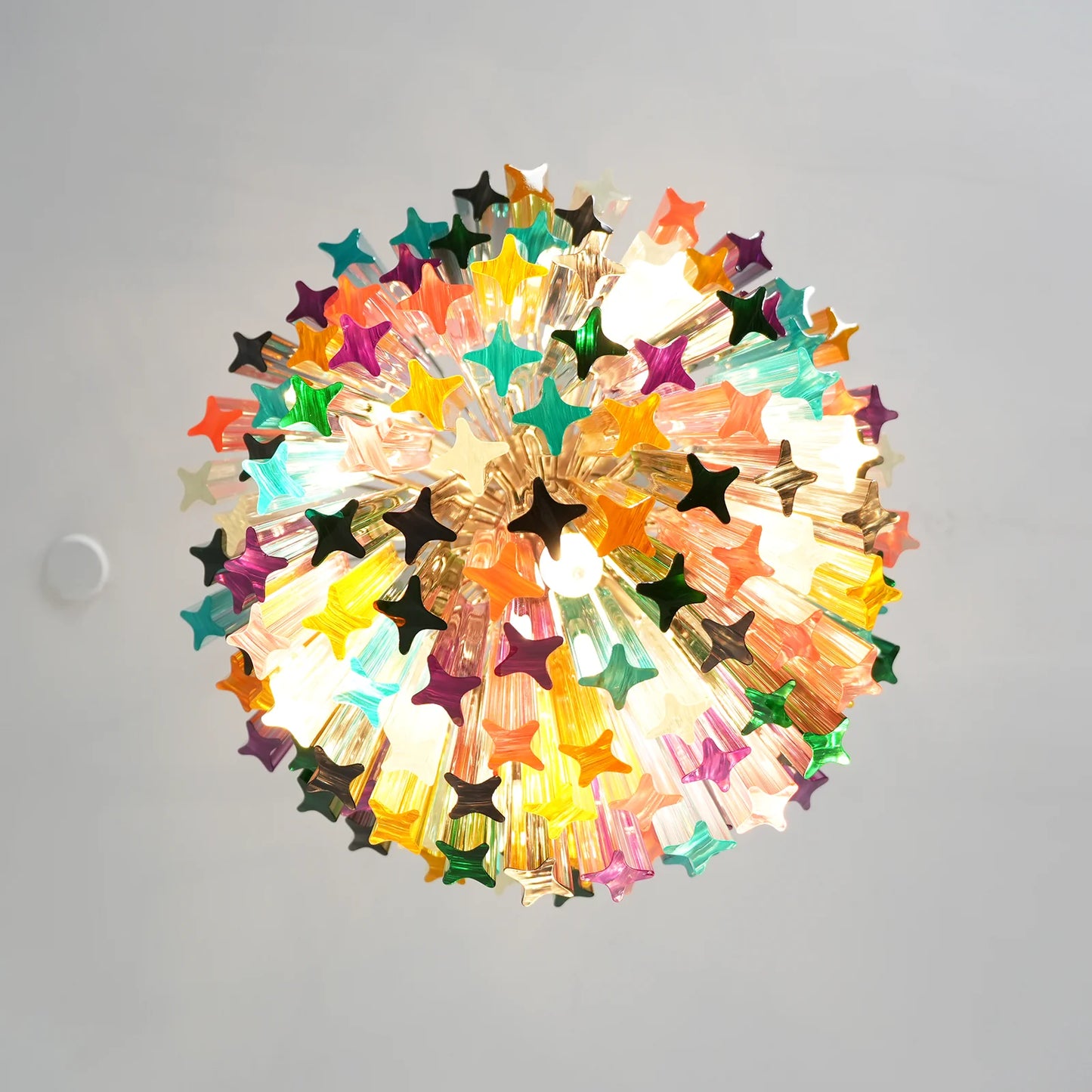 Prismatic Murano Colorful Chandelier - Nuvé