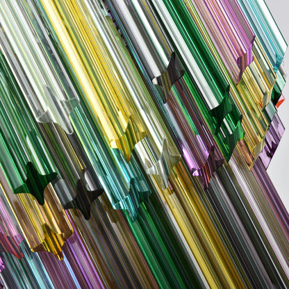 Prismatic Murano Colorful Chandelier - Nuvé