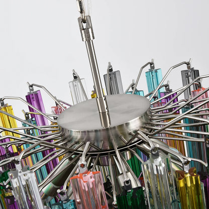 Prismatic Murano Colorful Chandelier - Nuvé