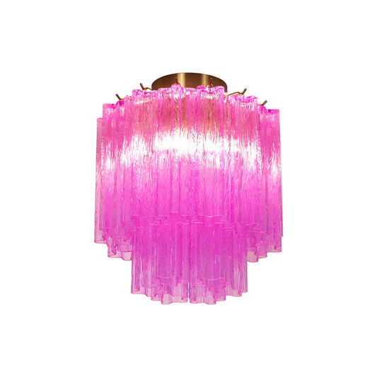Purple Glass Tubes Murano Ceiling Lamp - Nuvé