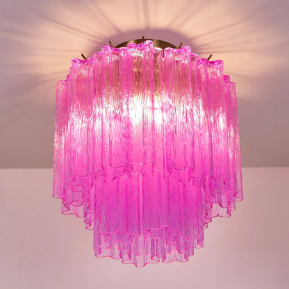 Purple Glass Tubes Murano Ceiling Lamp - Nuvé
