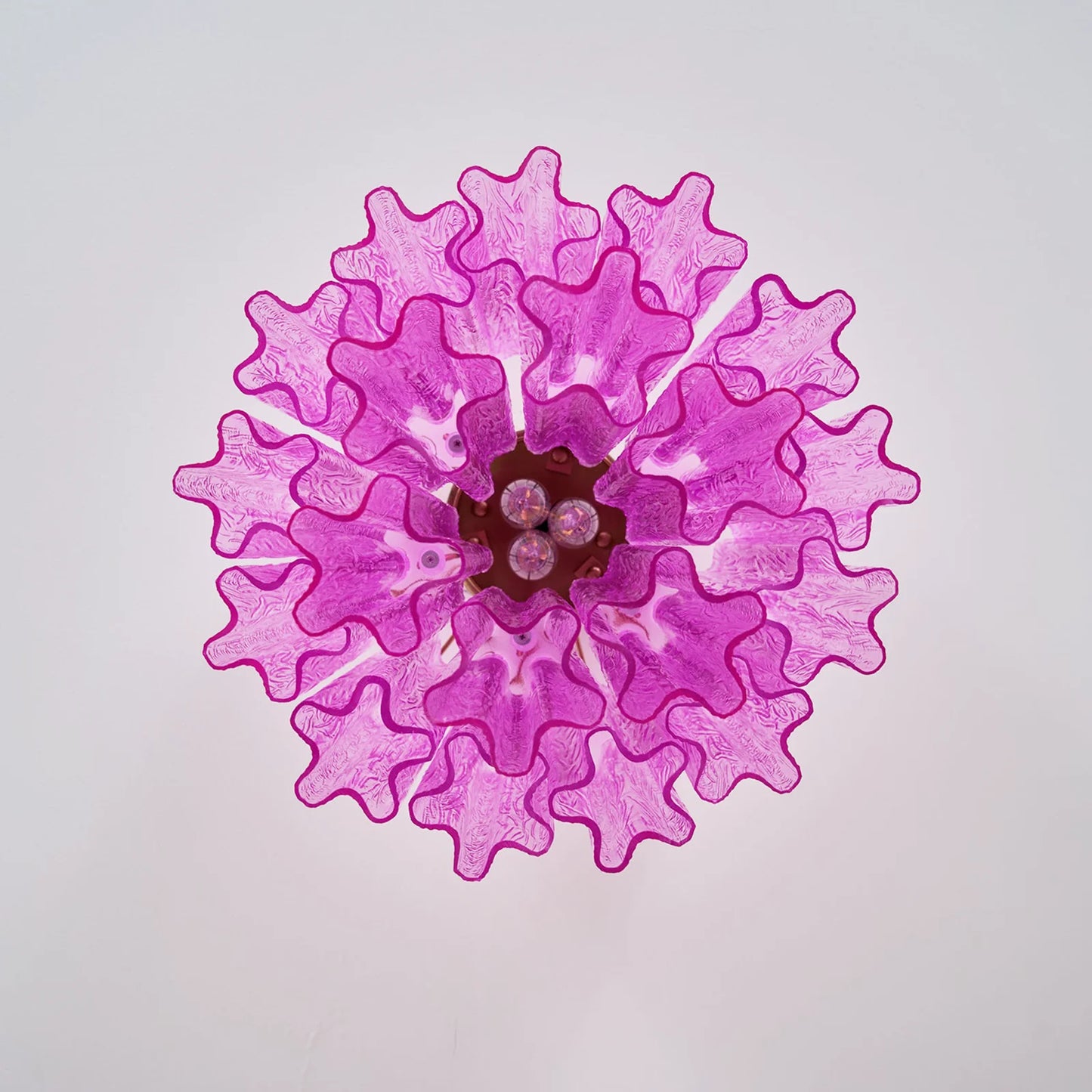 Purple Glass Tubes Murano Ceiling Lamp - Nuvé