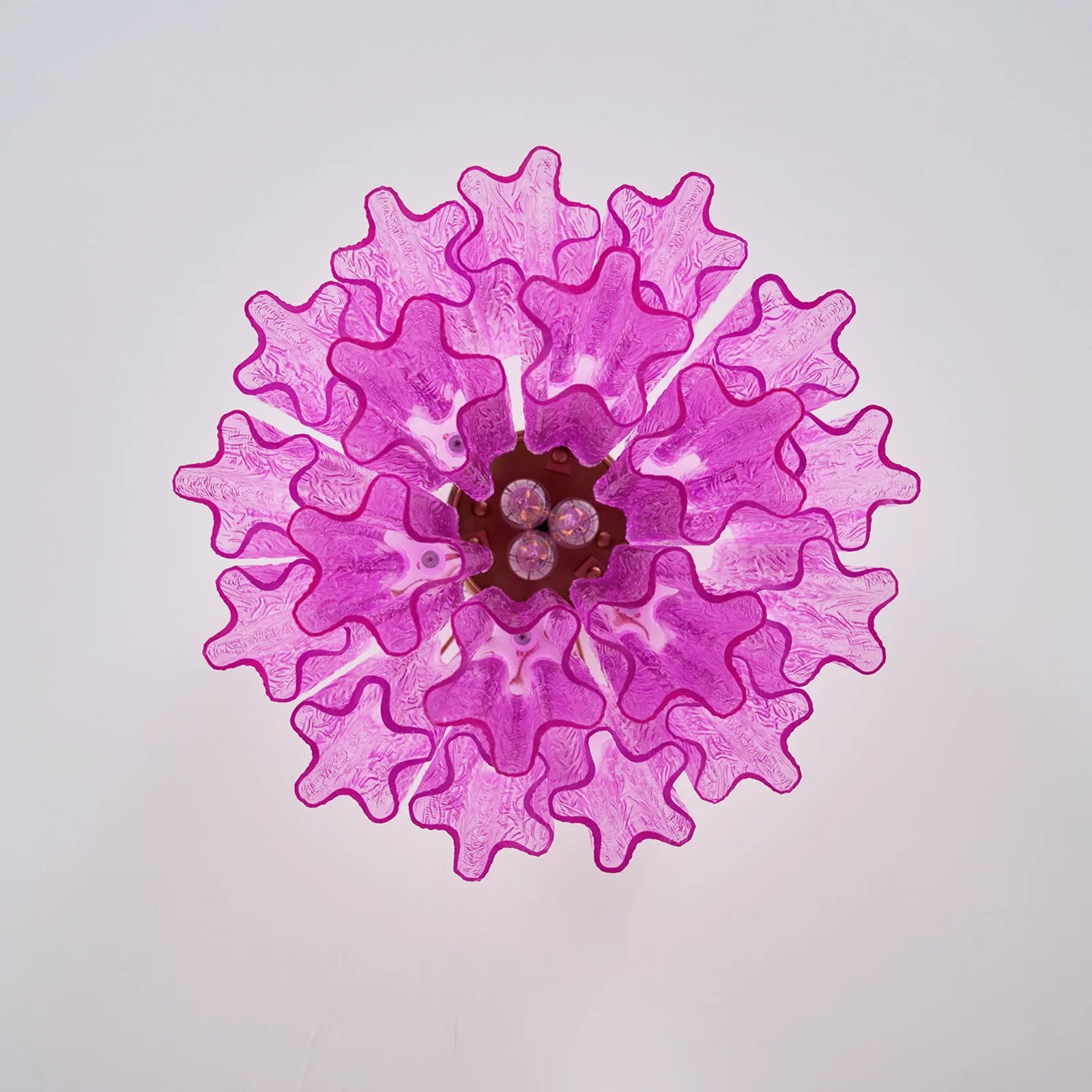 Purple Glass Tubes Murano Ceiling Lamp - Nuvé