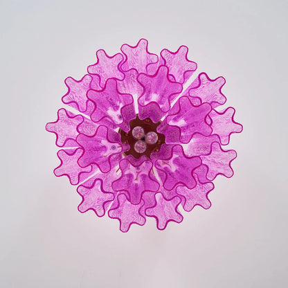Purple Glass Tubes Murano Ceiling Lamp - Nuvé