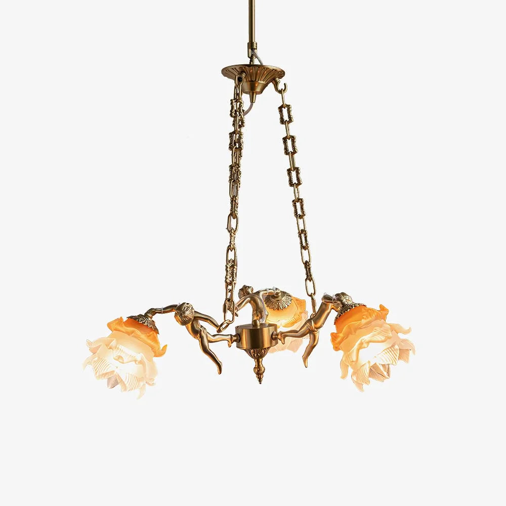 Putti Statuettes Brass Suspension - Nuvé