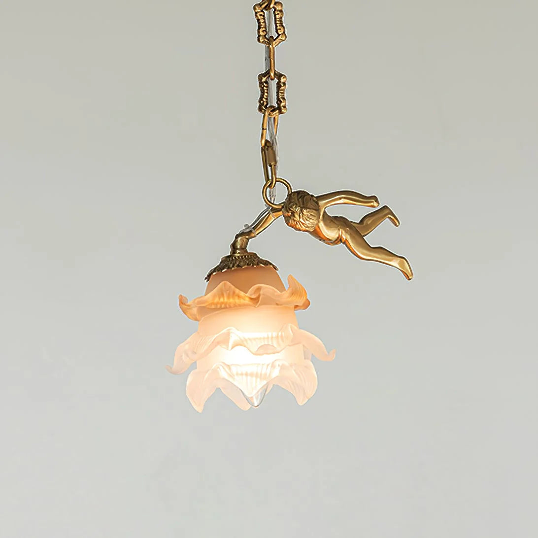 Putti Statuettes Brass Suspension - Nuvé