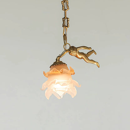 Putti Statuettes Brass Suspension - Nuvé