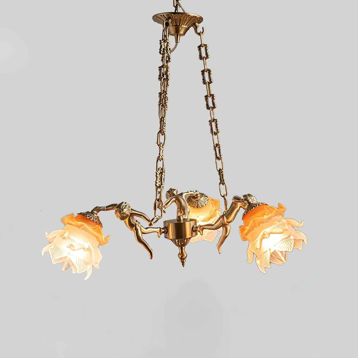 Putti Statuettes Brass Suspension - Nuvé