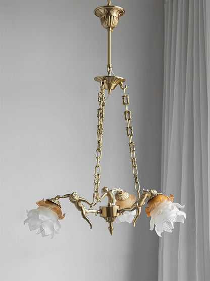 Putti Statuettes Brass Suspension - Nuvé