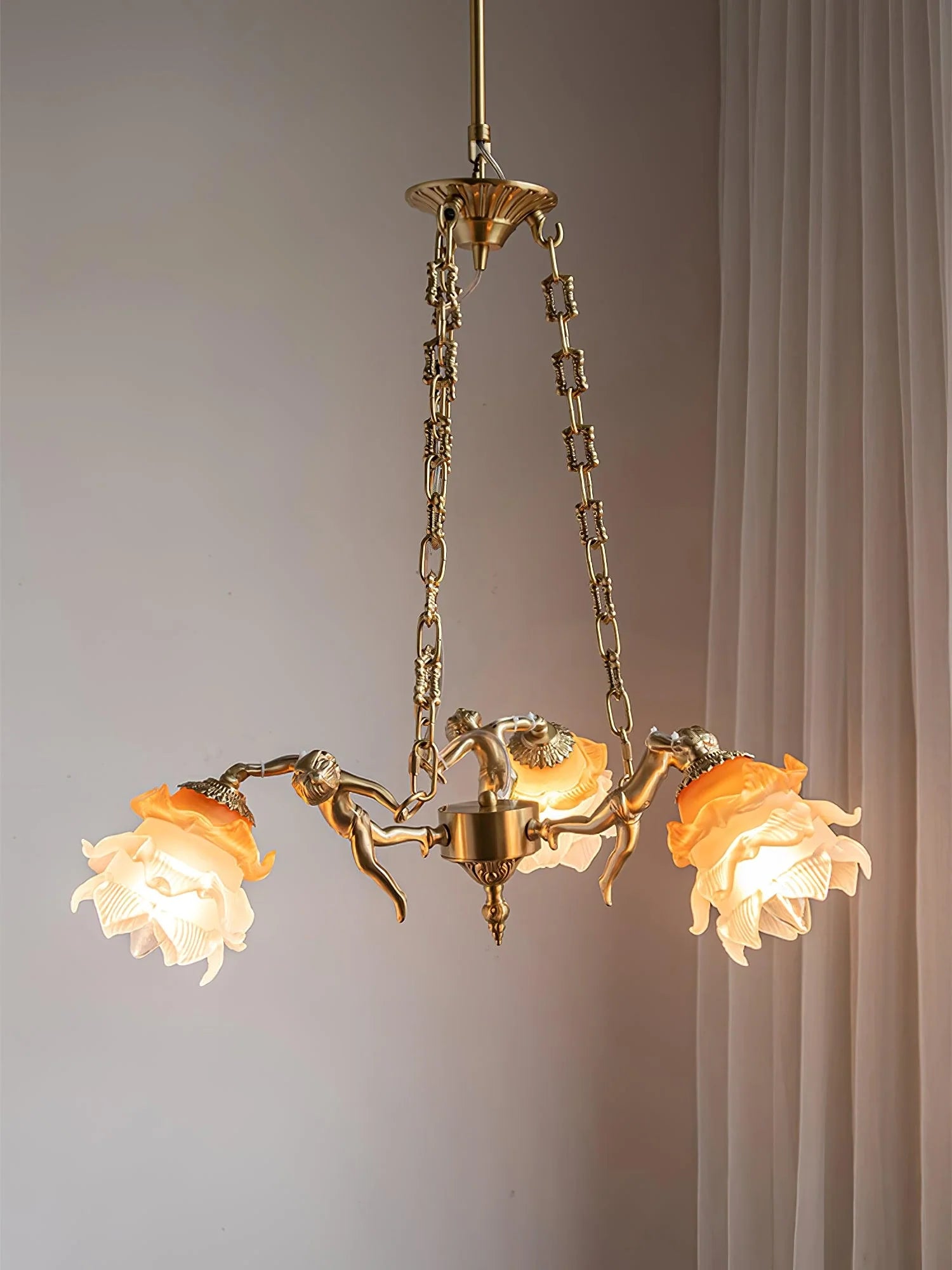 Putti Statuettes Brass Suspension - Nuvé