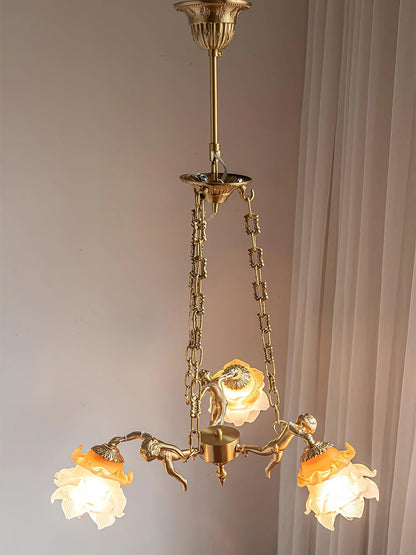 Putti Statuettes Brass Suspension - Nuvé