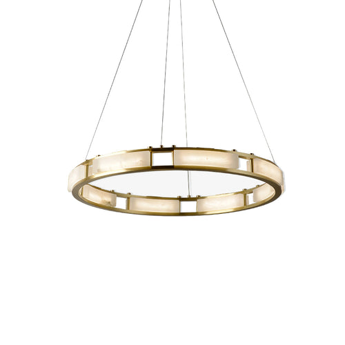 Round Qatar Alabaster Chandelier - Nuvé