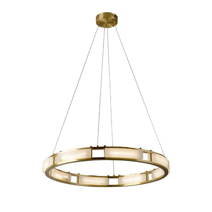 Round Qatar Alabaster Chandelier - Nuvé
