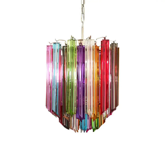 Quadriedri Murano Prisms Multicolored Chandelier - Nuvé