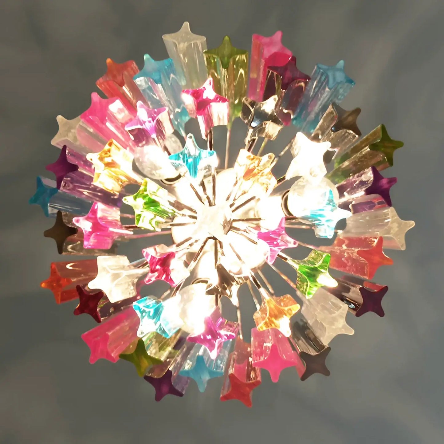 Quadriedri Murano Prisms Multicolored Chandelier - Nuvé
