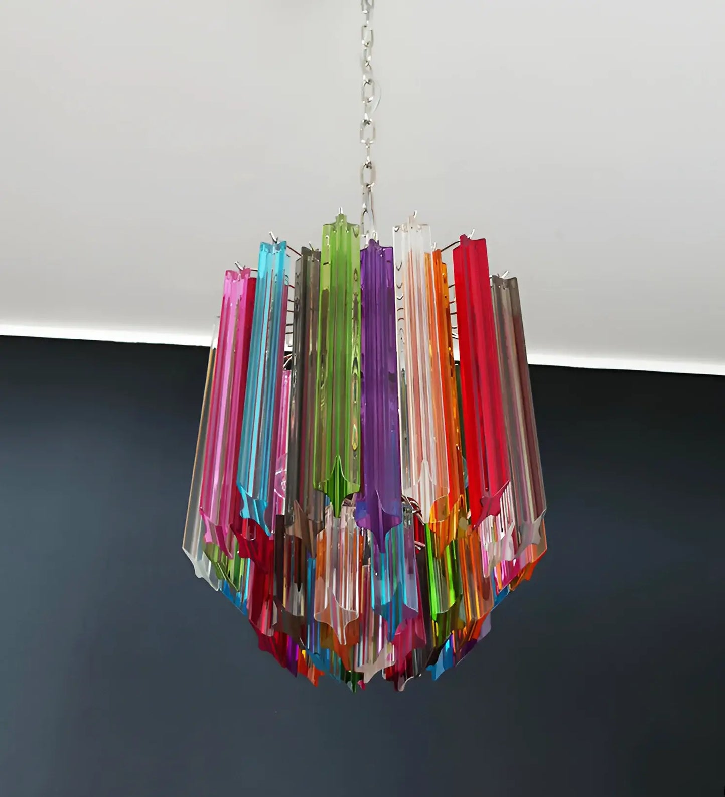 Quadriedri Murano Prisms Multicolored Chandelier - Nuvé