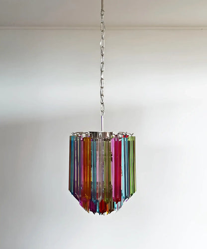 Quadriedri Murano Prisms Multicolored Chandelier - Nuvé
