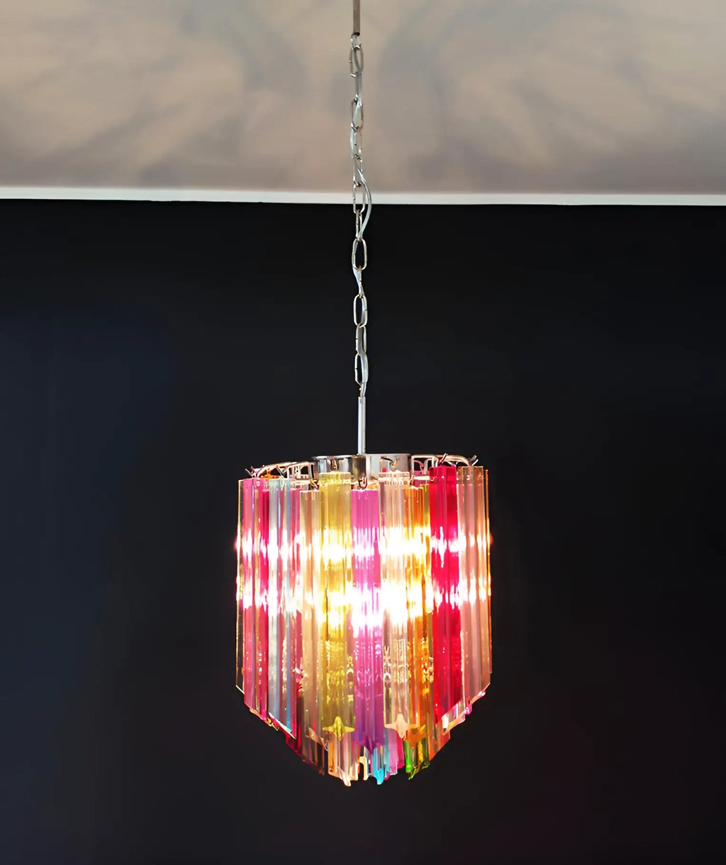 Quadriedri Murano Prisms Multicolored Chandelier - Nuvé