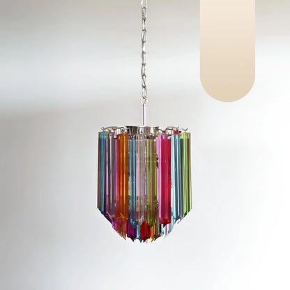 Quadriedri Murano Prisms Multicolored Chandelier - Nuvé