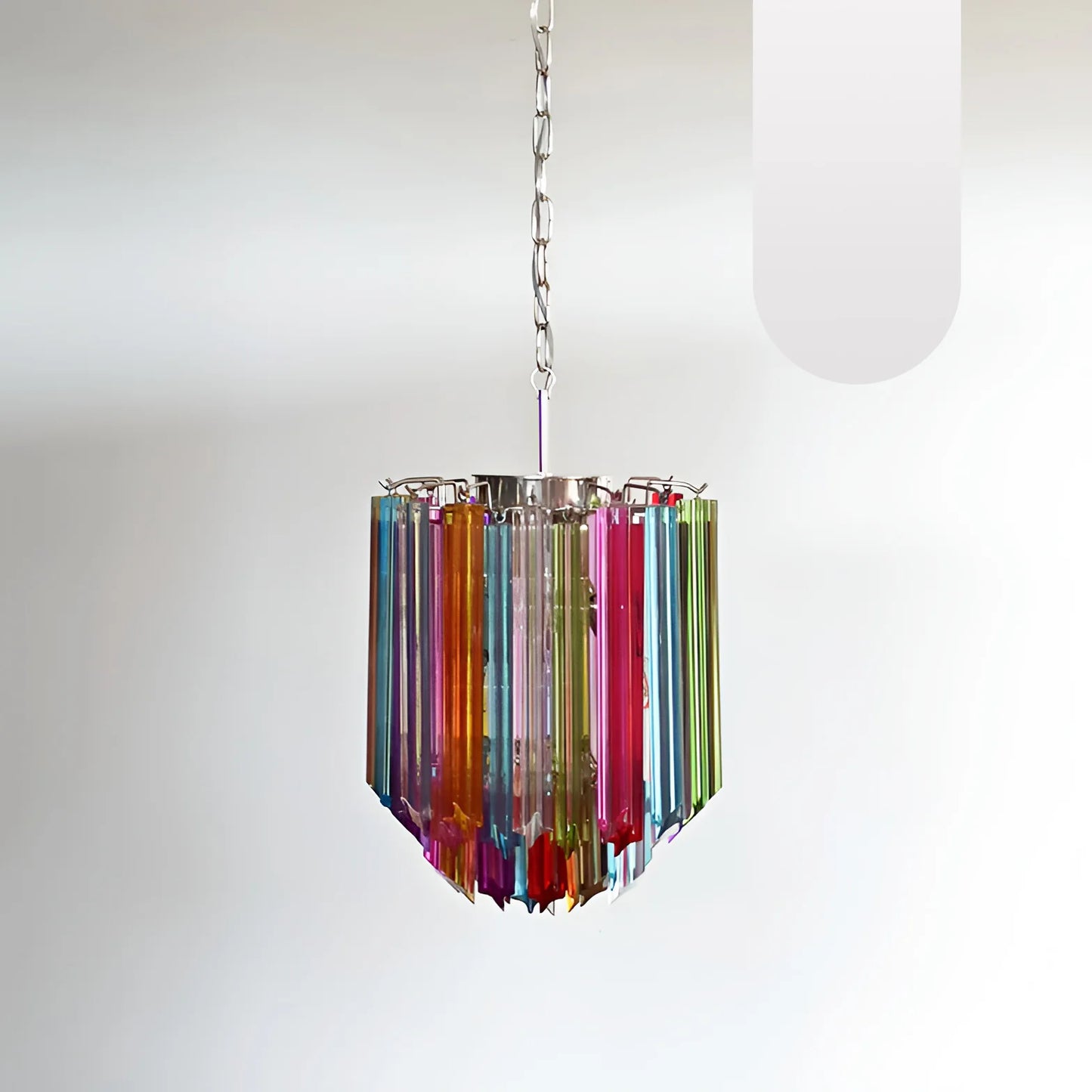 Quadriedri Murano Prisms Multicolored Chandelier - Nuvé