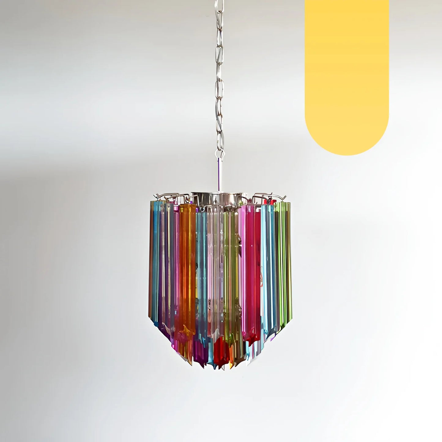 Quadriedri Murano Prisms Multicolored Chandelier - Nuvé