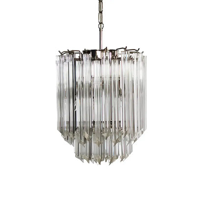 Quadriedri Murano Prisms Transparant Chandelier - Nuvé