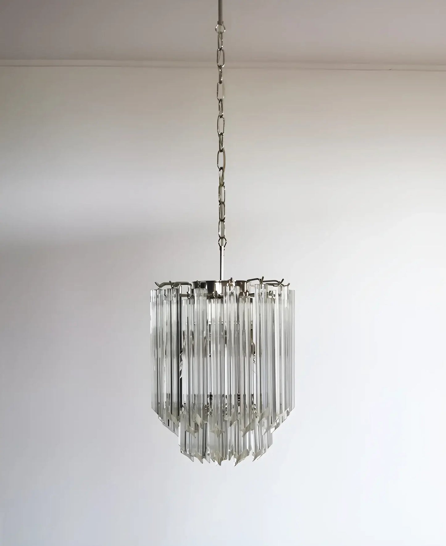 Quadriedri Murano Prisms Transparant Chandelier - Nuvé