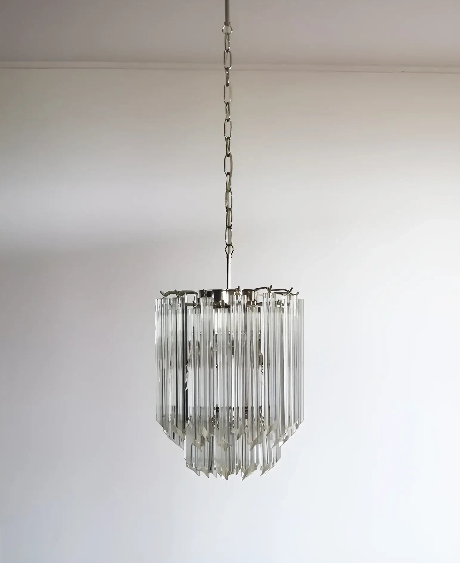 Quadriedri Murano Prisms Transparant Chandelier - Nuvé