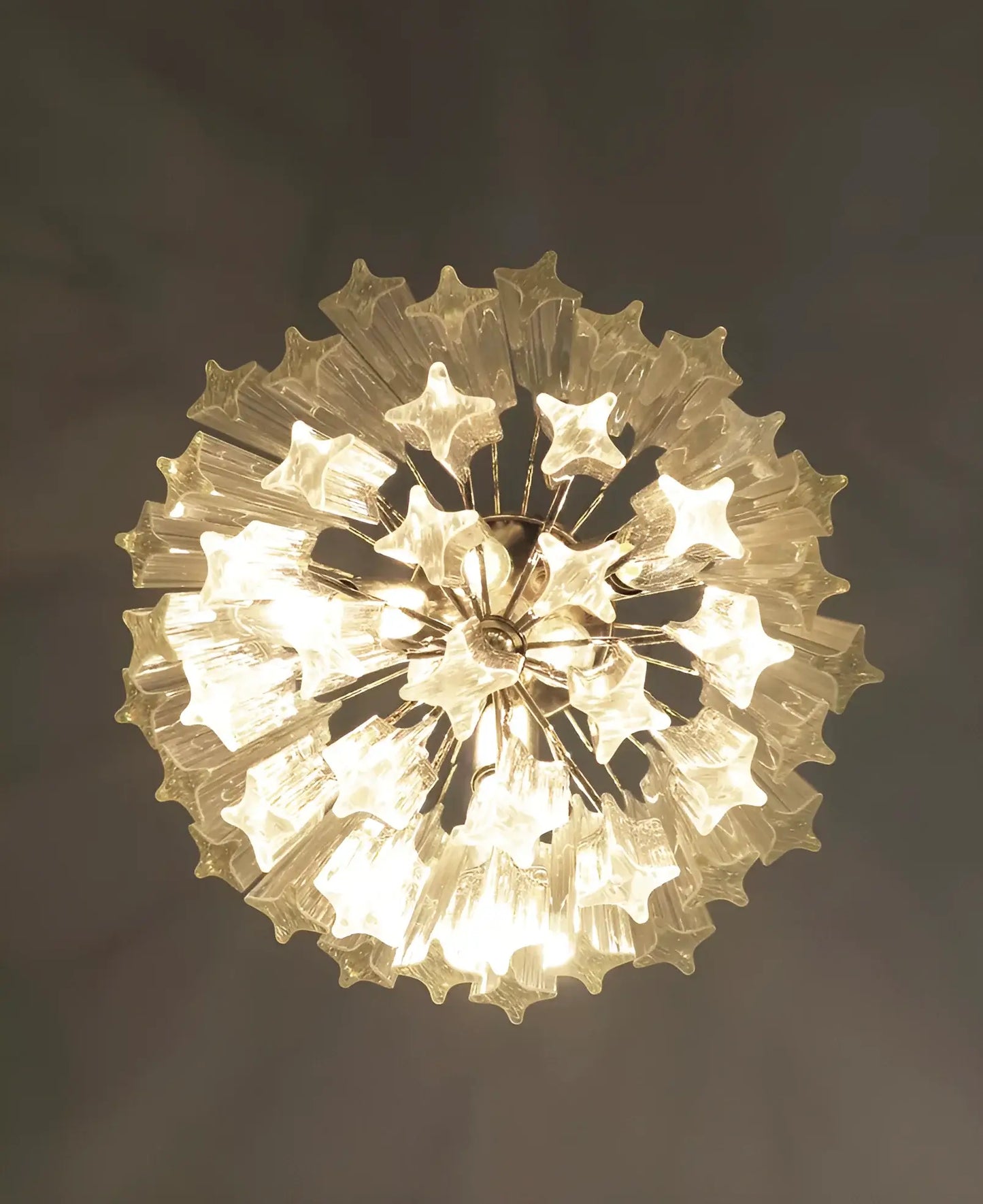Quadriedri Murano Prisms Transparant Chandelier - Nuvé