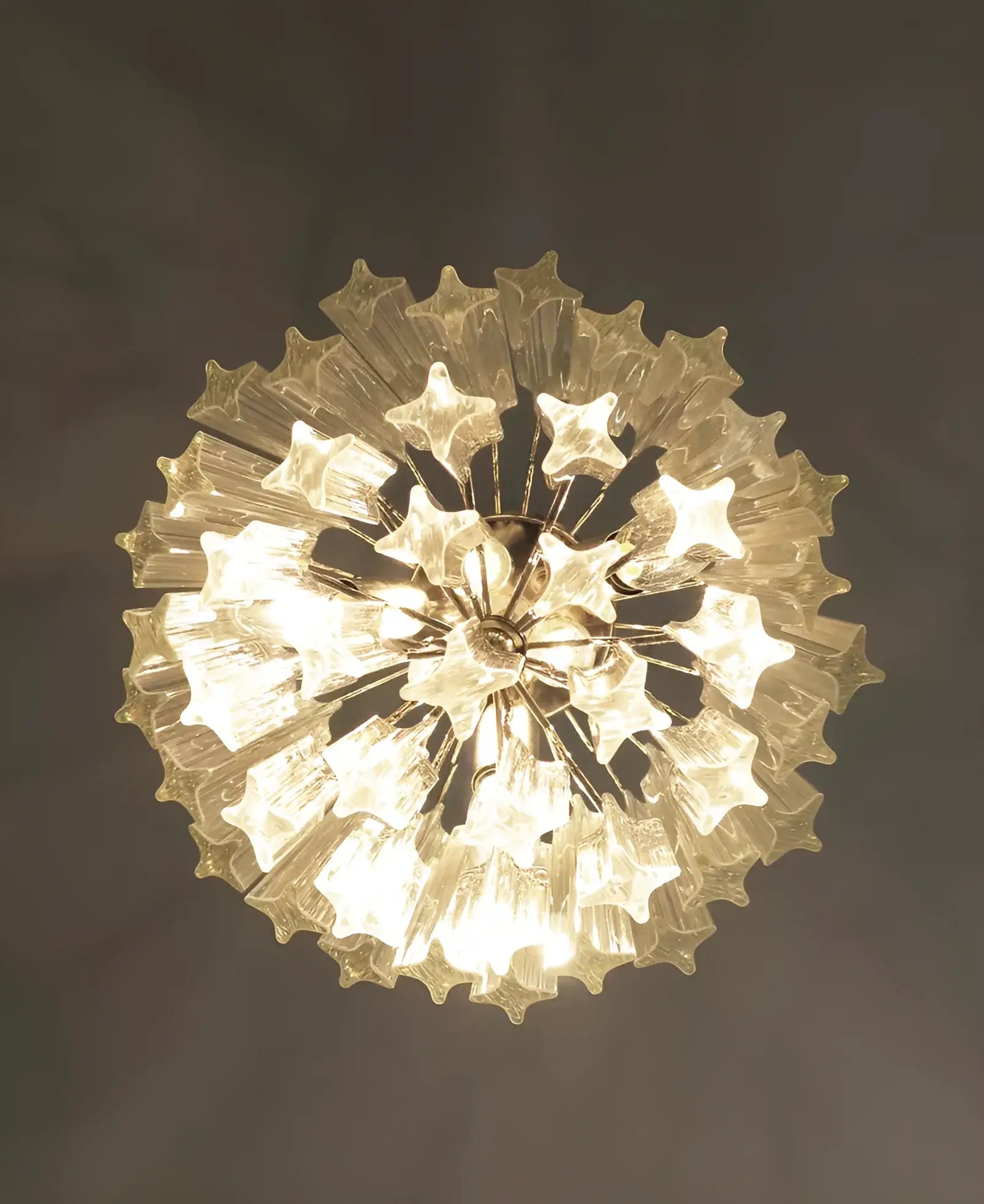 Quadriedri Murano Prisms Transparant Chandelier - Nuvé