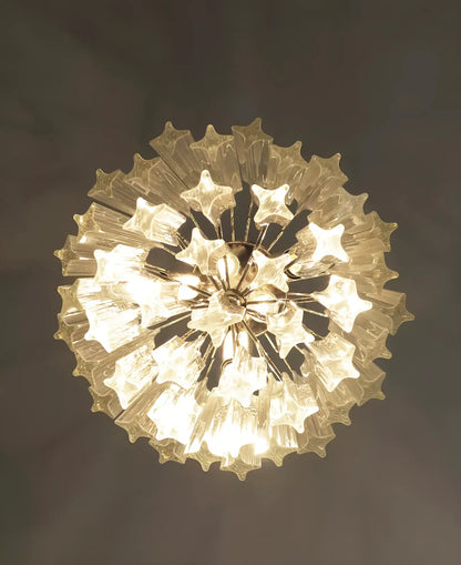 Quadriedri Murano Prisms Transparant Chandelier - Nuvé