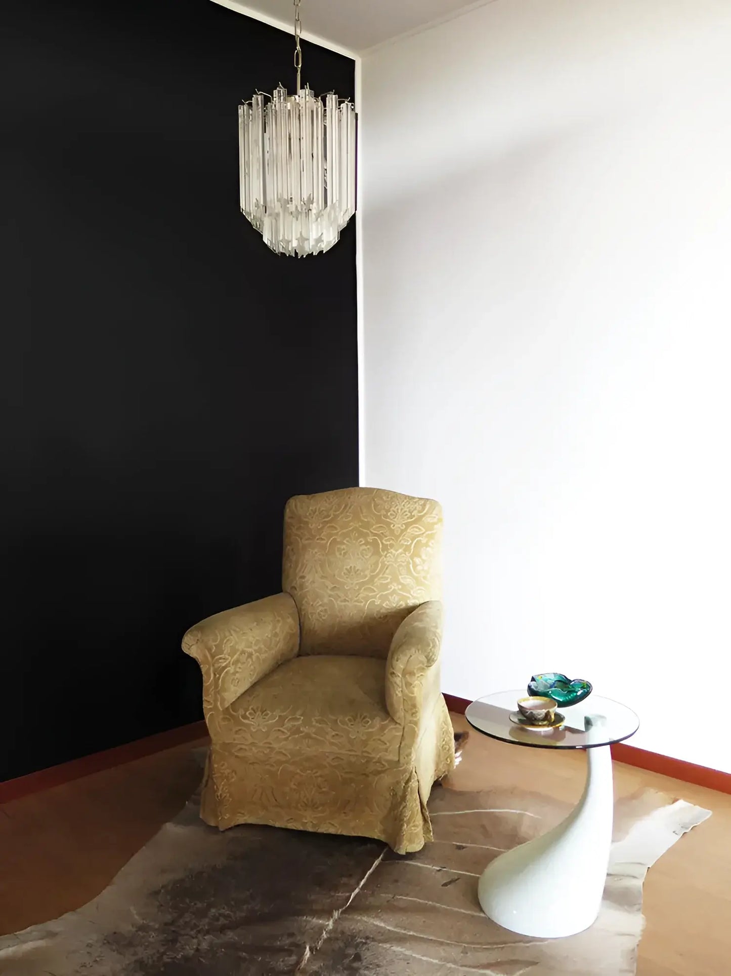 Quadriedri Murano Prisms Transparant Chandelier - Nuvé