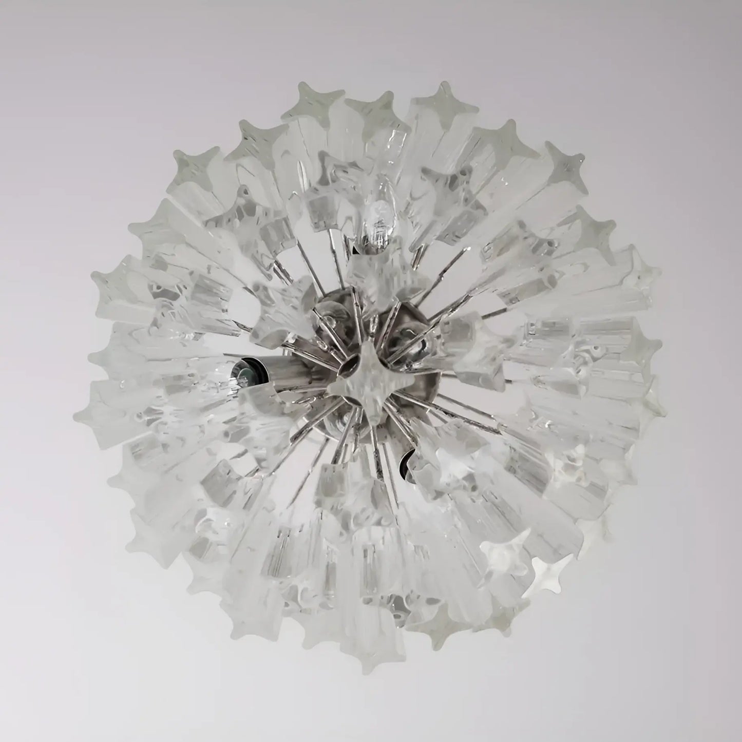 Quadriedri Murano Prisms Transparant Chandelier - Nuvé