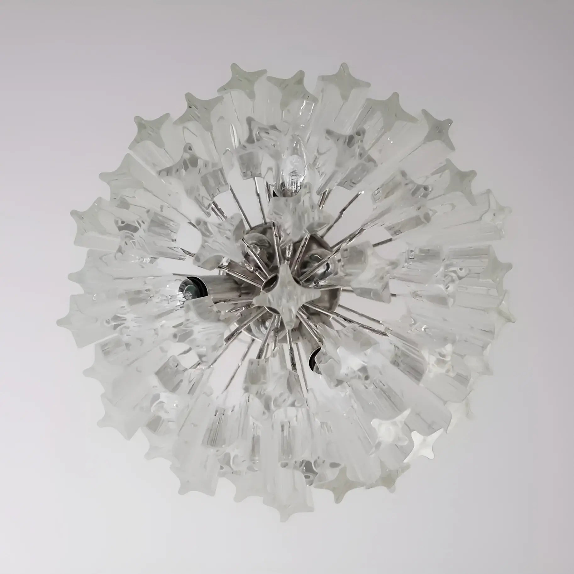 Quadriedri Murano Prisms Transparant Chandelier - Nuvé
