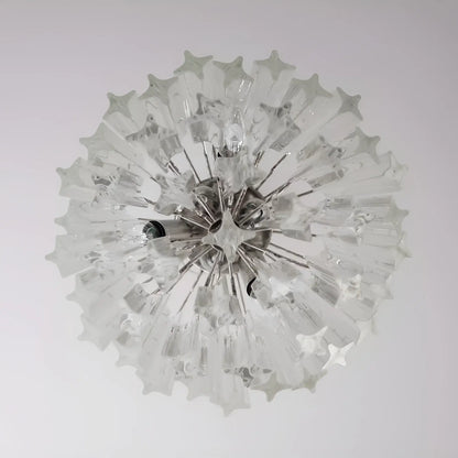 Quadriedri Murano Prisms Transparant Chandelier - Nuvé
