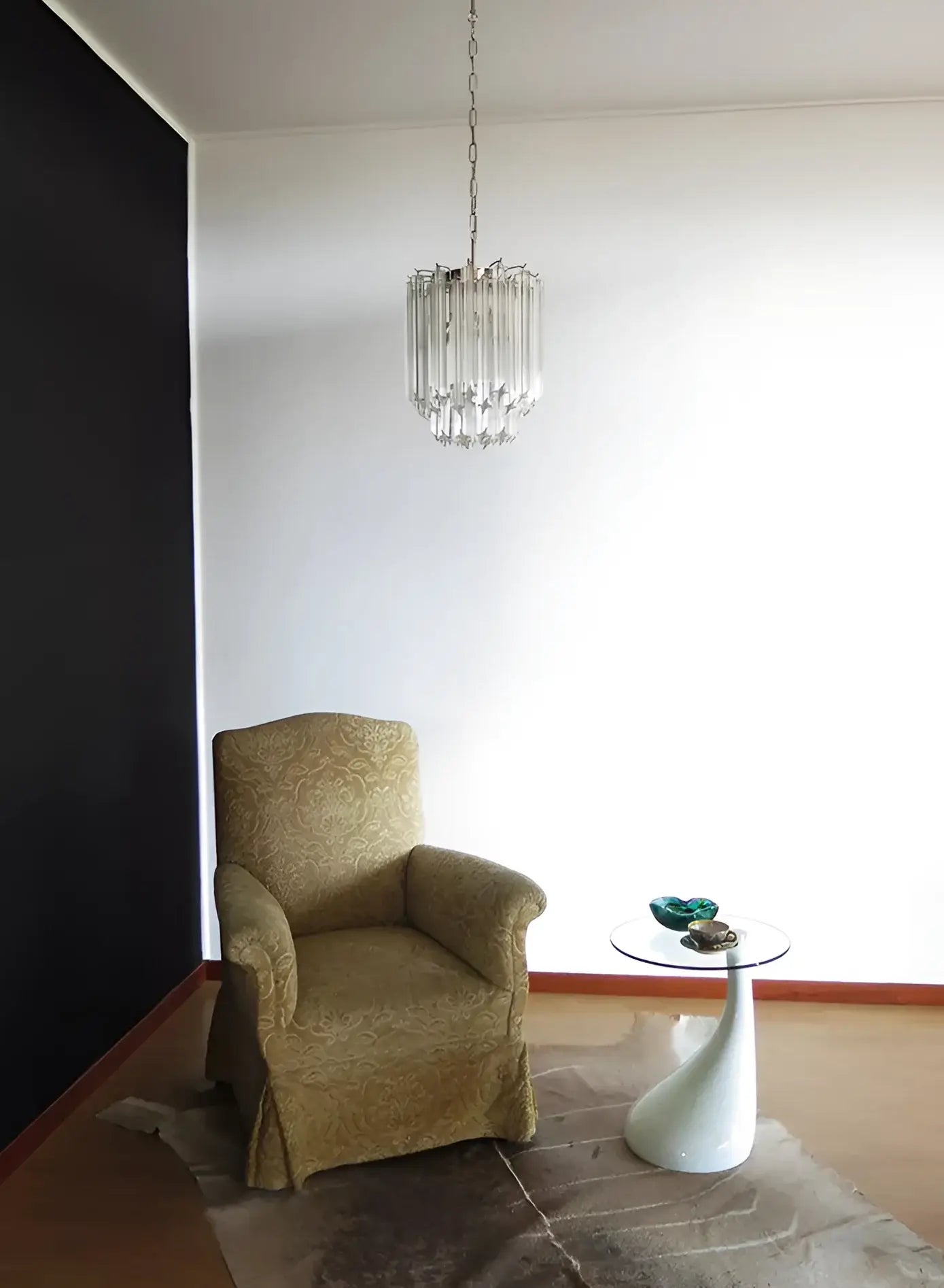 Quadriedri Murano Prisms Transparant Chandelier - Nuvé