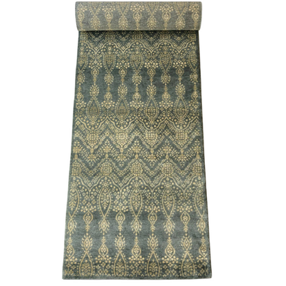 Arabesque Design Teal 10' Runner - Nuvé