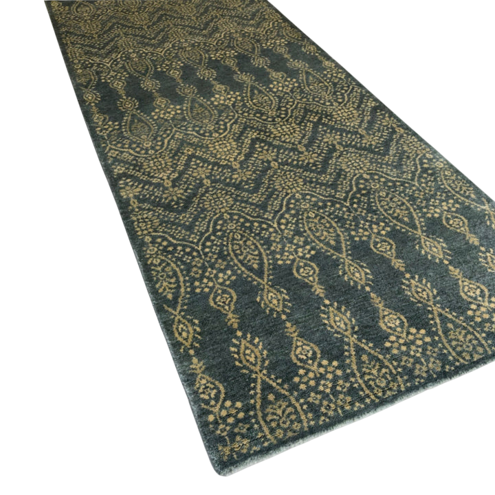 Arabesque Design Teal 10' Runner - Nuvé