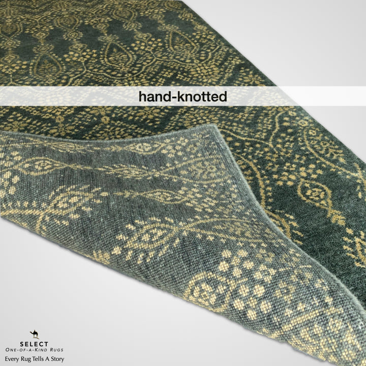 Arabesque Design Teal 10' Runner - Nuvé