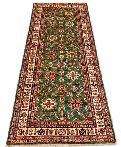 Super Kazak 3'11"x9'01" grn/ivory - Nuvé