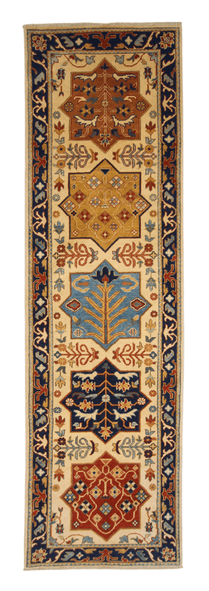 Kazak 2'10"x9'07" ivo/nav - Nuvé