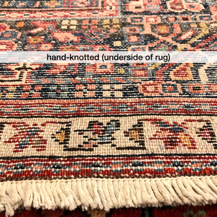 Vintage Persian Karajeh (5'01"x12'10") red/indigo - Nuvé