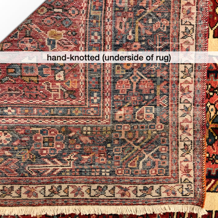 Vintage Persian Karajeh (5'01"x12'10") red/indigo - Nuvé